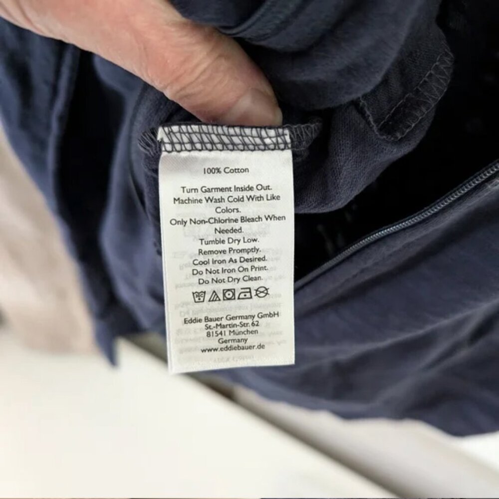 Eddie Bauer Women's Legend Wash Slub Full Zip Hoodie - NWT  Atlantic Navy Blue L - Picture 8 of 13